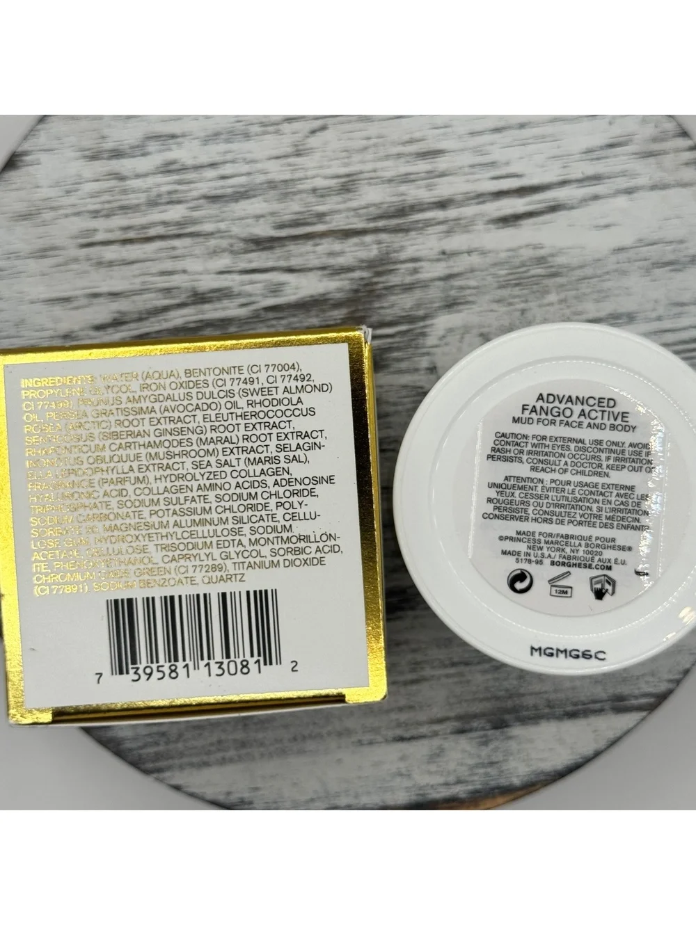 Borghese Roma Advanced Fango Active Mud Purifying for Face and Body 2.7oz BNIB